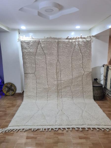 White Latram Marokkaans handgemaakt tapijt